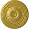 Ekena Millwork Alexa Ceiling Medallion (Fits Canopies up to 2 7/8"), Hand-Painted Rich Gold, 20 1/2"OD x 1 7/8"P CM20ALRGS - alternate 1